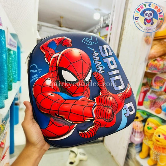 🦸Marvel- Iron Man | Captain America | Spider Man 3D Unbreakable Cartoon Design Hard-shell Backpack